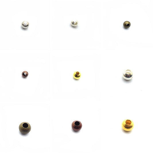 5g Perles Intercalaires Métal – 4 mm et  6 mm – Divers coloris