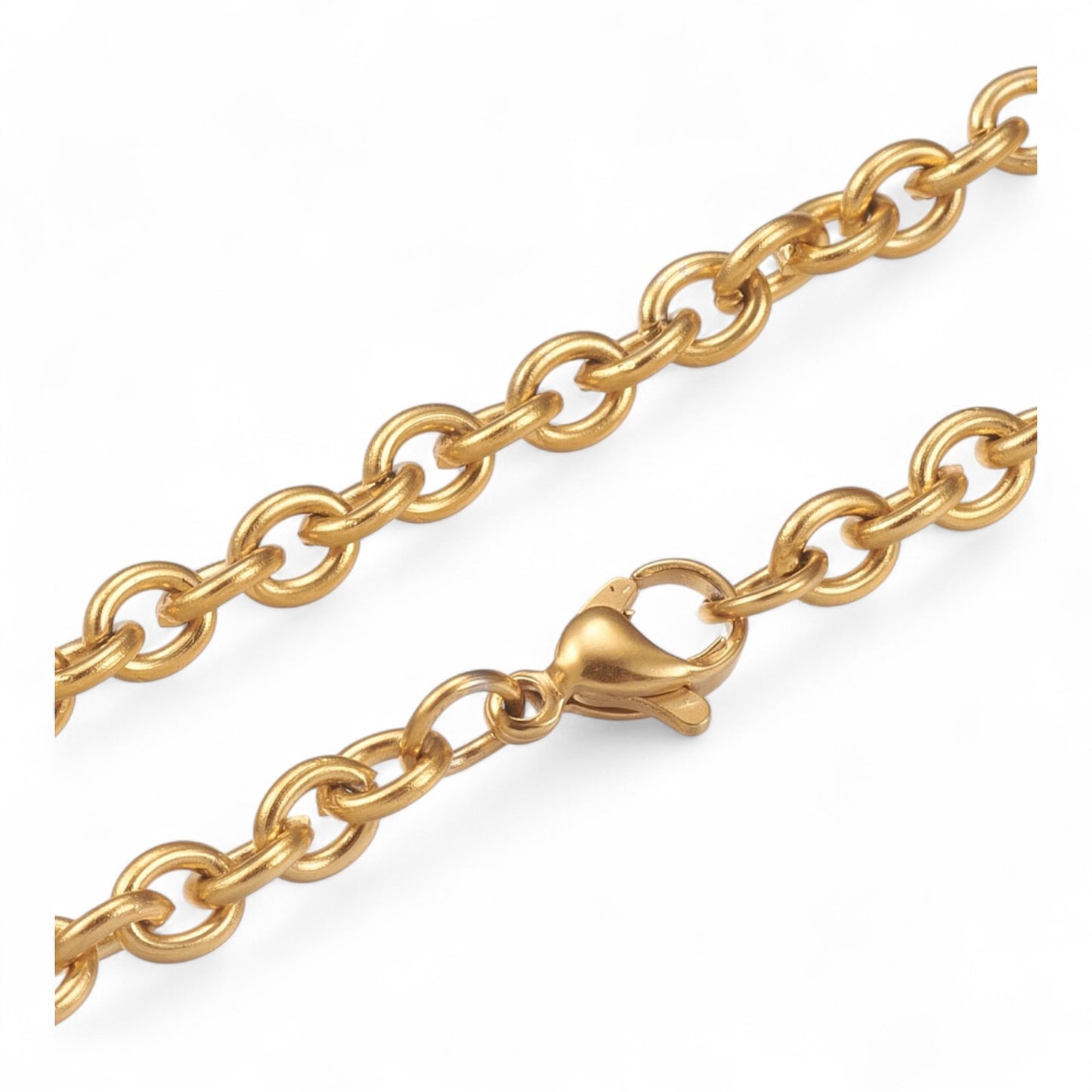 Collier en Acier Inoxydable 304 – Acier ou Doré – 45 cm
