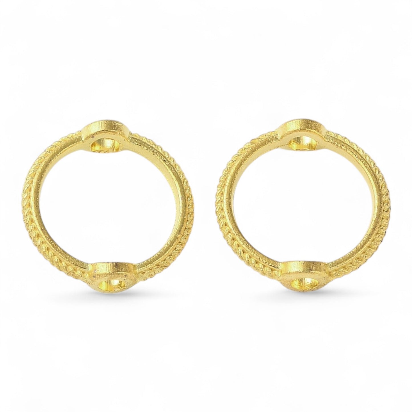 x20 Cadres de Perles en Alliage – Argenté ou Doré – Ø 10,5 mm