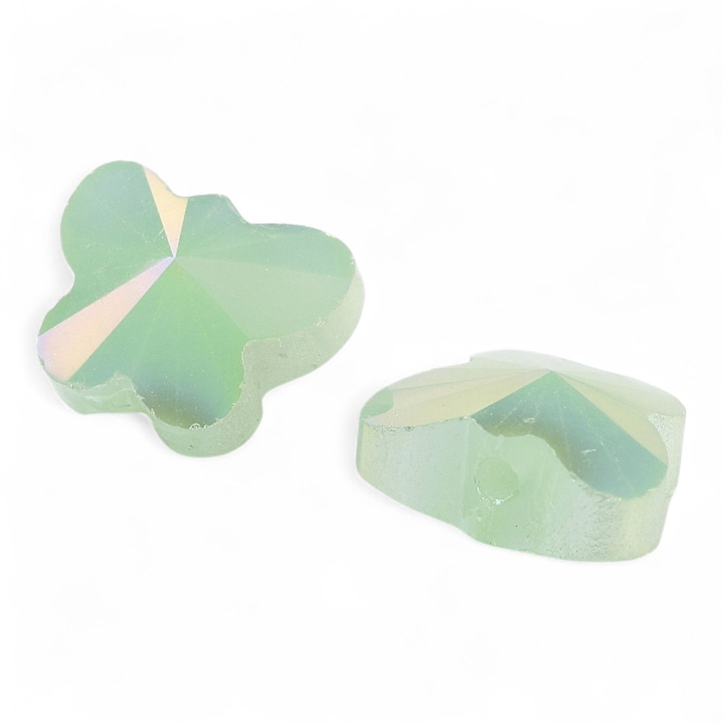 x10 Perles Papillons en Verre Électrolytique – AB