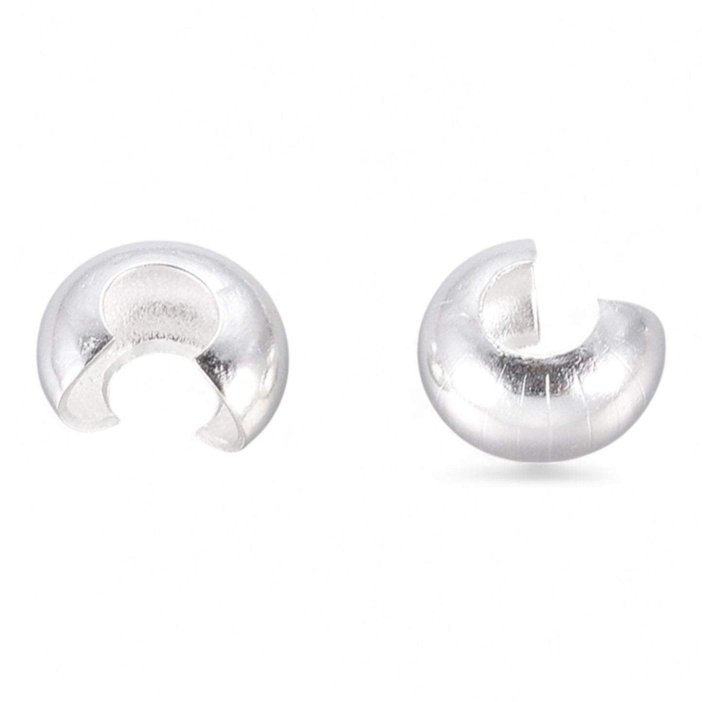 50 Crimp Beads Cover – Cache-perles à écraser ou à nœud: 4mm