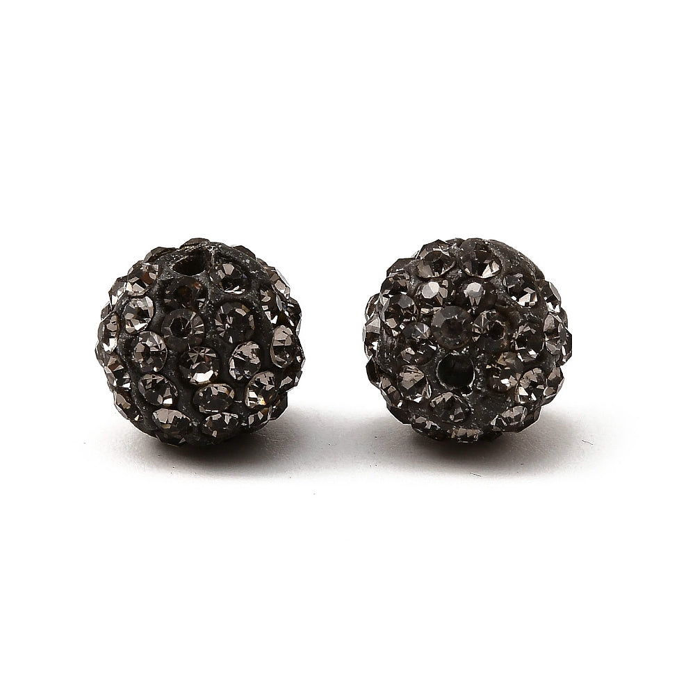 x5 Perles Strass en Argile Polymère – 10 mm