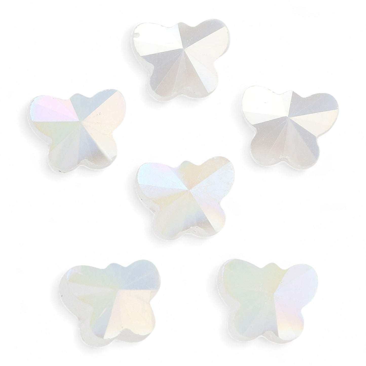 x10 Perles Papillons en Verre Électrolytique – AB