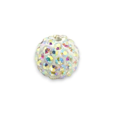 x5 Perles Strass en Argile Polymère – 10 mm