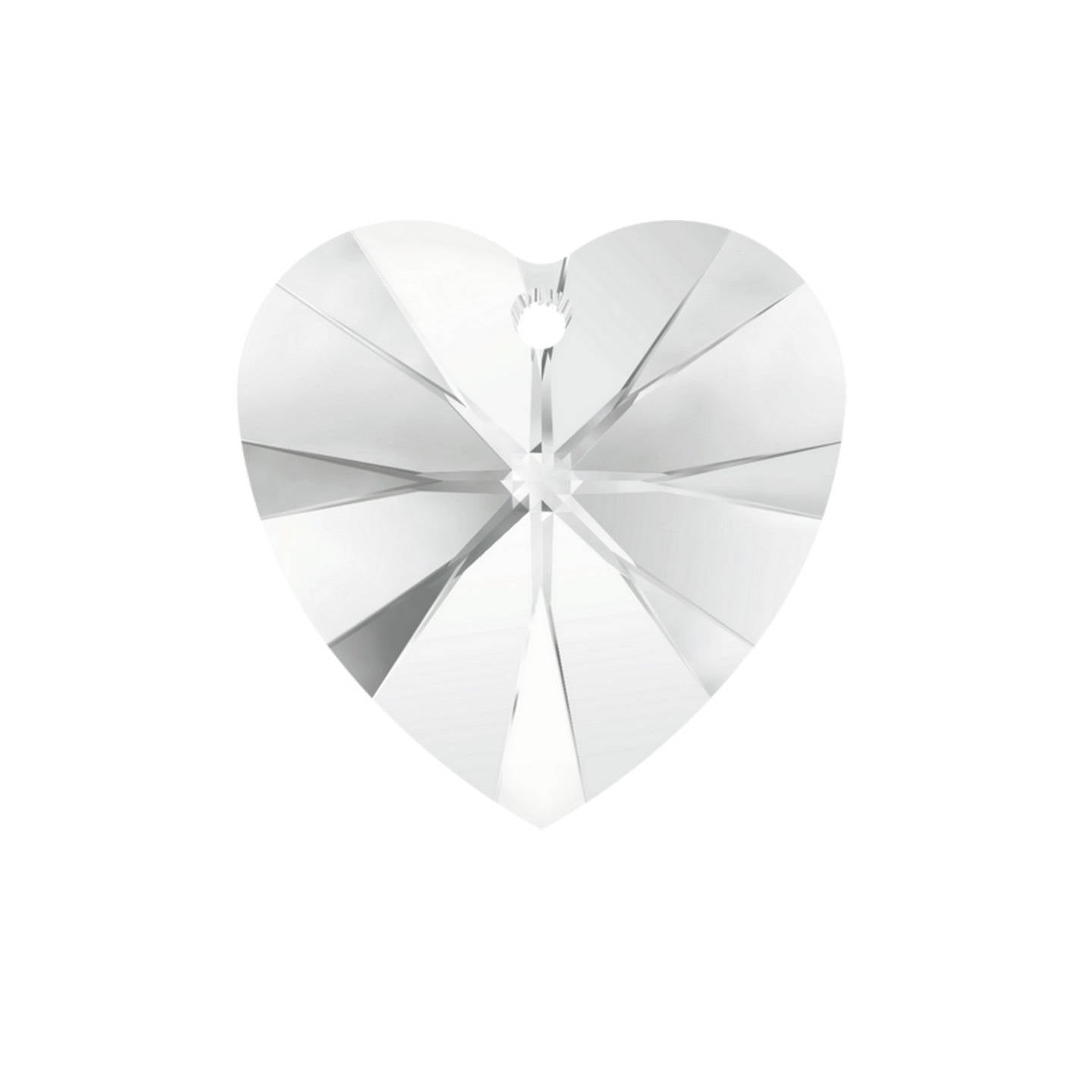 x2 Pendentifs Cœurs Swarovski Elements Cristal – 10 mm
