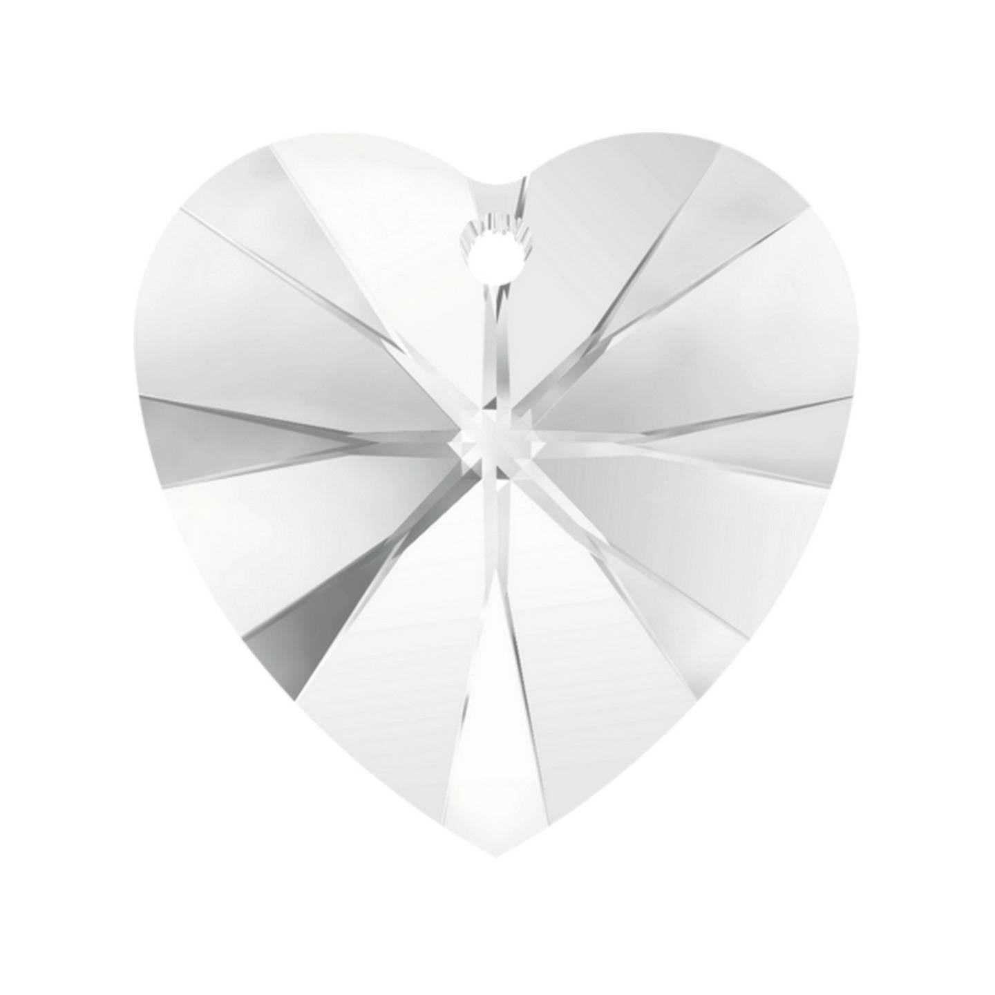 Pendentif Cœur Swarovski Elements – Crystal – 18 mm