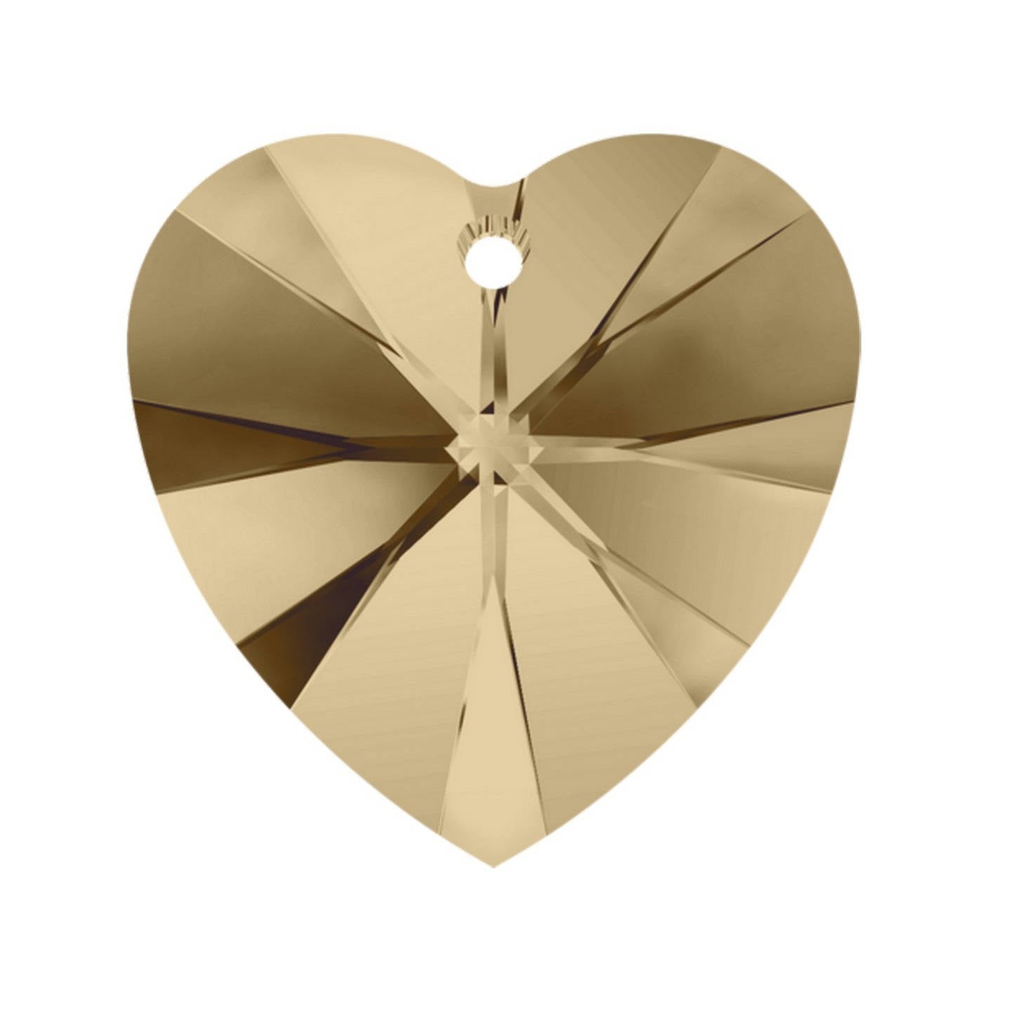 Pendentif Cœur Swarovski Elements – Crystal Golden Shadow – 18 mm