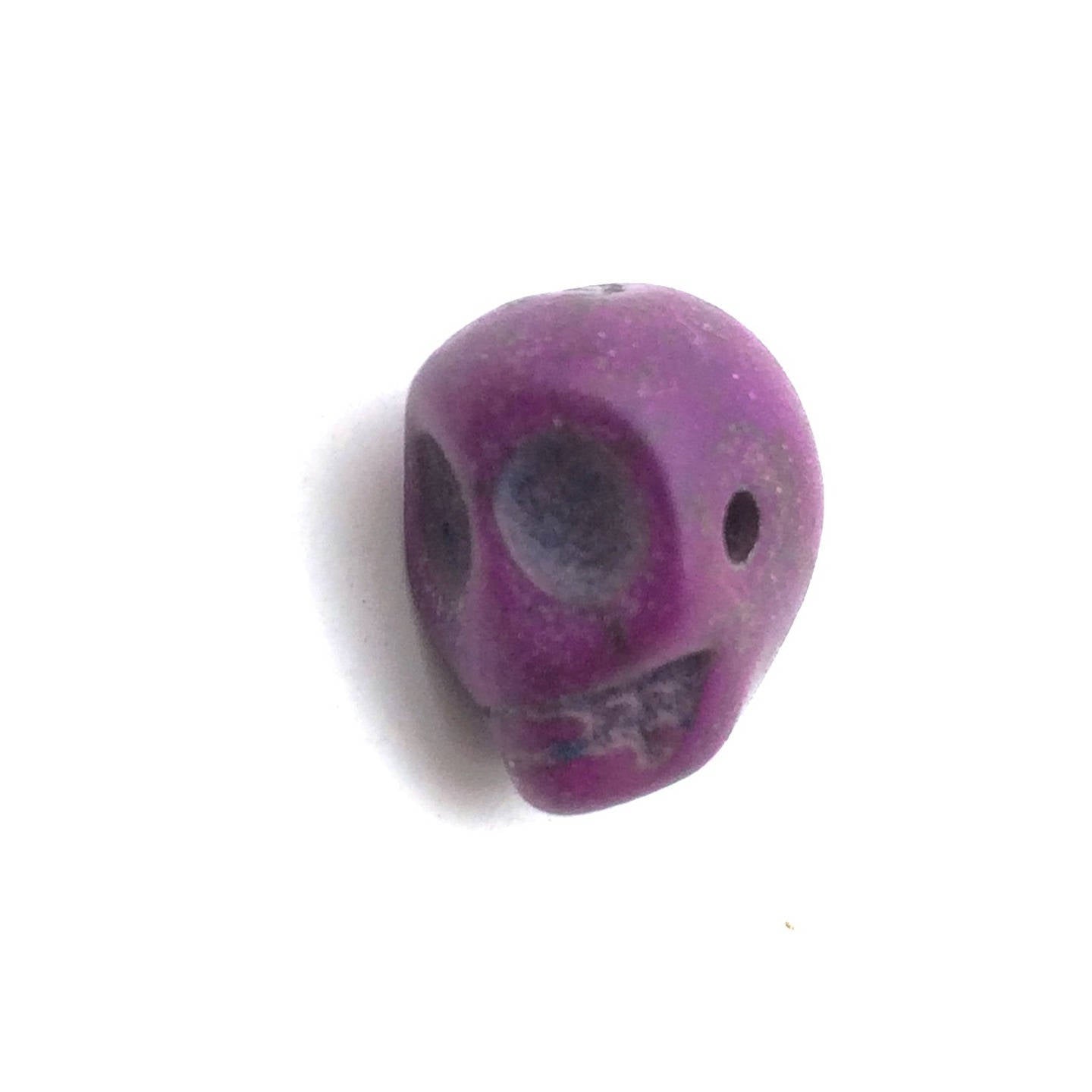 Lot de 18 Perles Crâne en Howlite Synthétique – 13x12 mm