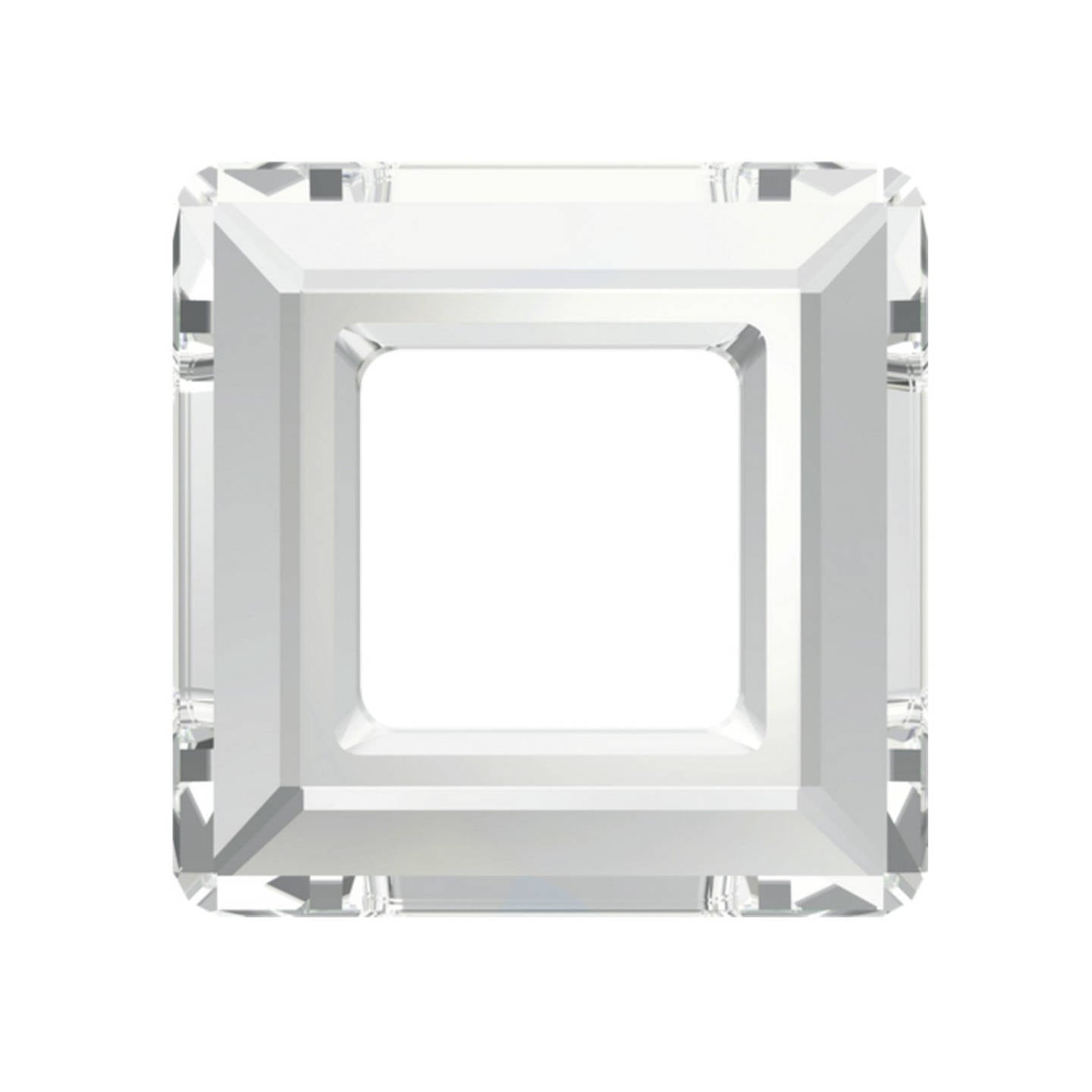 Pendentif Carré Évidé Swarovski Elements – 20 mm – Couleur Crystal