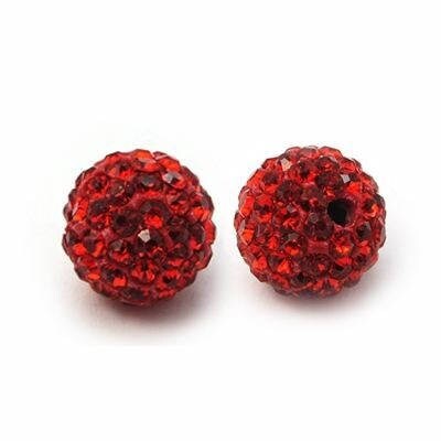 x5 Perles Strass en Argile Polymère – 10 mm