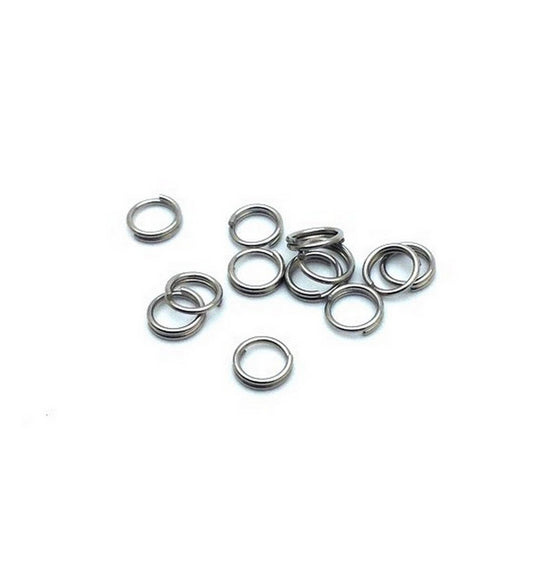 Anneaux de jonction doubles en acier (Split Ring) 5x1mm