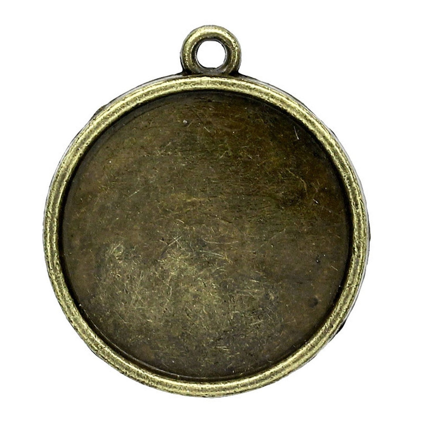 1 Pendentif support cabochon 20 mm – Métal bronze