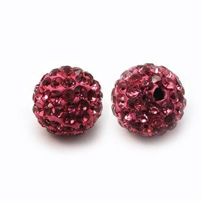 x5 Perles Strass en Argile Polymère – 10 mm