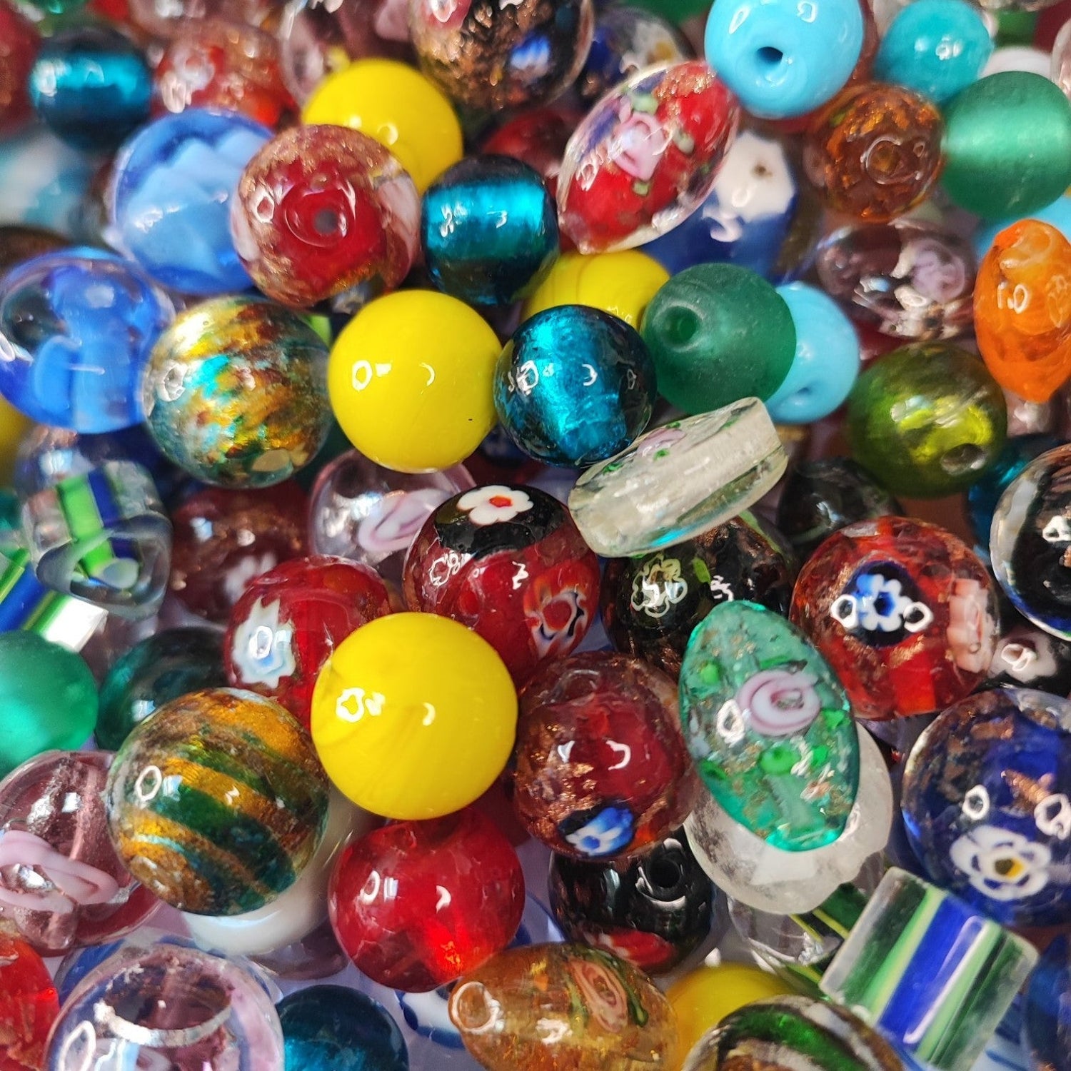 Perles en verre, inspirations italienne: Lampwork, Millefiori, Murano...