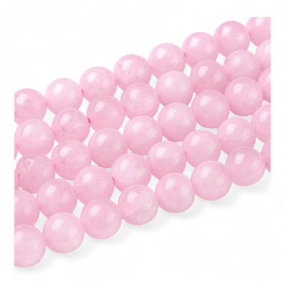 Perles Ronde en Quartz Rose Naturel – 4 mm