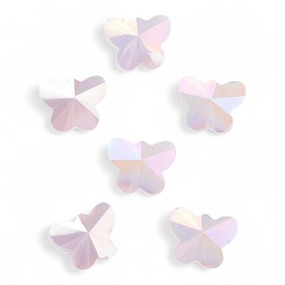 x10 Perles Papillons en Verre Électrolytique – AB