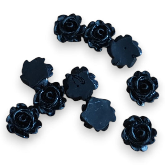 x5 Cabochons Fleur en Résine – 7 mm