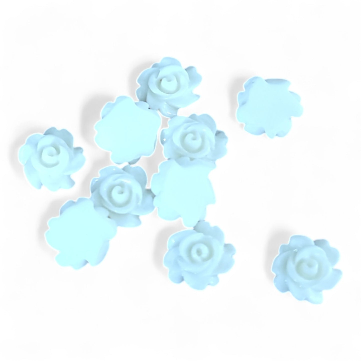 x5 Cabochons Fleur en Résine – 7 mm