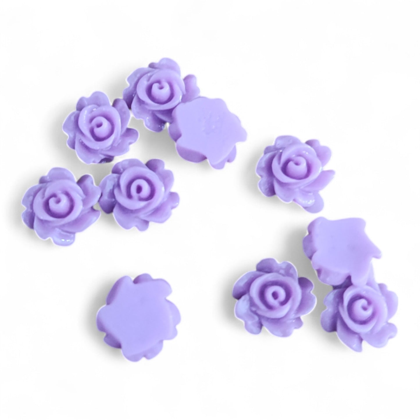 x5 Cabochons Fleur en Résine – 7 mm