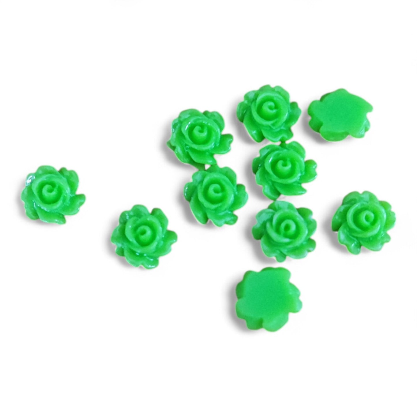 x5 Cabochons Fleur en Résine – 7 mm