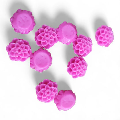 x5 Cabochons Fleur en Résine Opaque – 10 mm