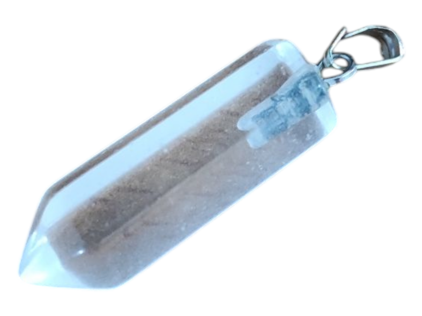x1 Pendentif Ogive en Pierre Fine – 32x8 mm avec Bélière