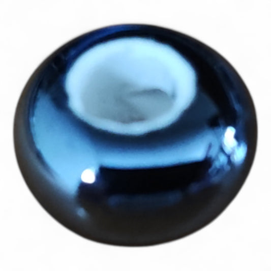 x1 Perle Européenne en Céramique – Gros Trou – 16x9 mm