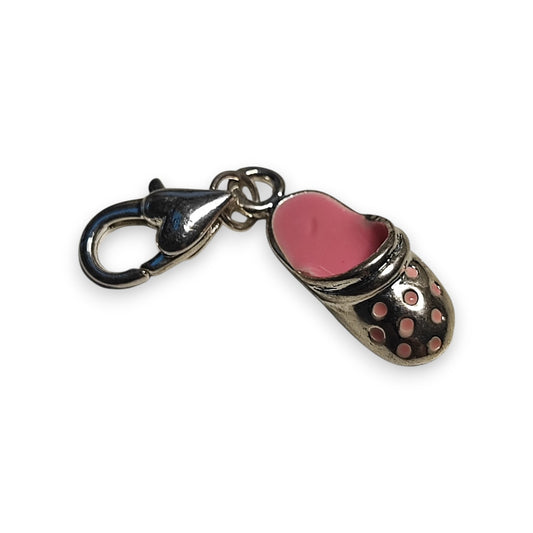 Charm Pantoufle Rose – Émaillé et 3D – 35,5 mm