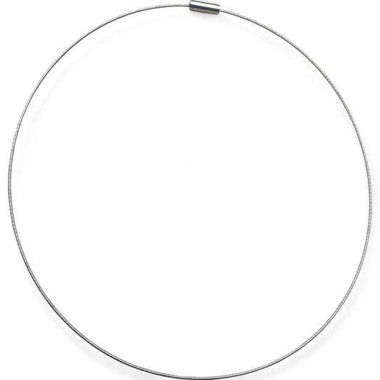 Collier Tour de Cou en Fil d’Acier Gainé – 43 à 45 cm