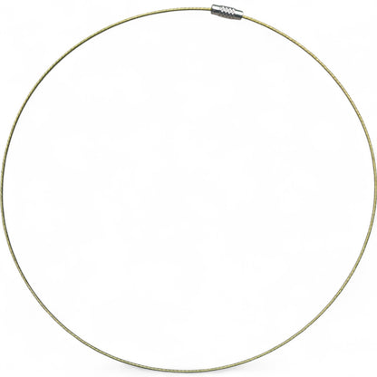 Collier Tour de Cou en Fil d’Acier Gainé – 43 à 45 cm
