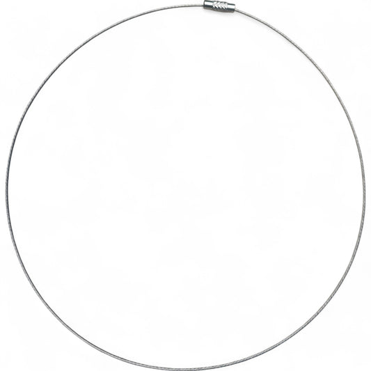 Collier Tour de Cou en Fil d’Acier Gainé – 43 à 45 cm