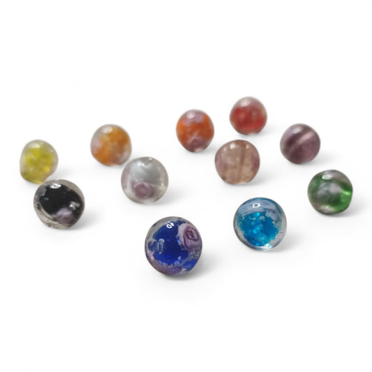 x1 Perle Lampwork – Fait Main – Rondes 9-10 mm