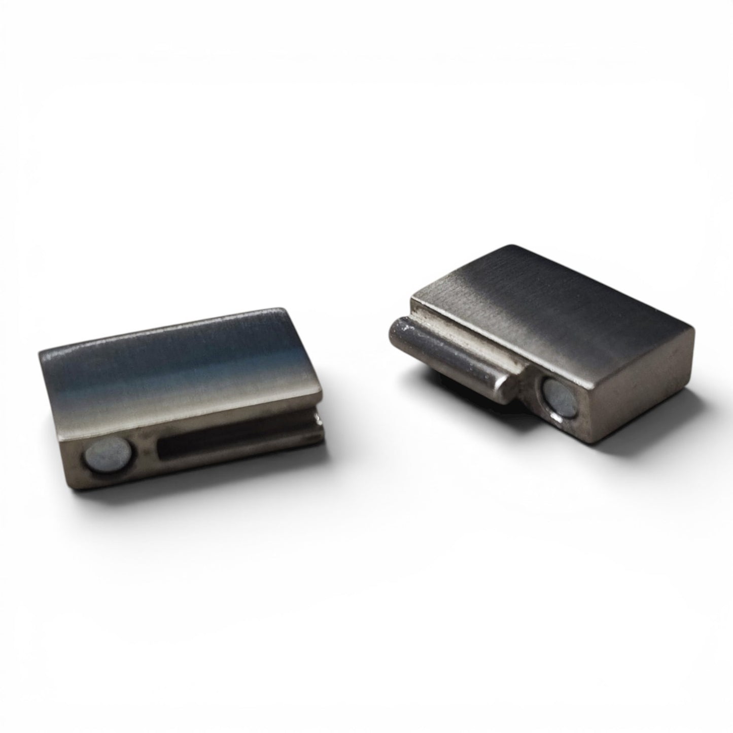 Fermoir Magnétique Rectangulaire en Acier Inoxydable 304 – Argenté ou Doré IP – 21 mm