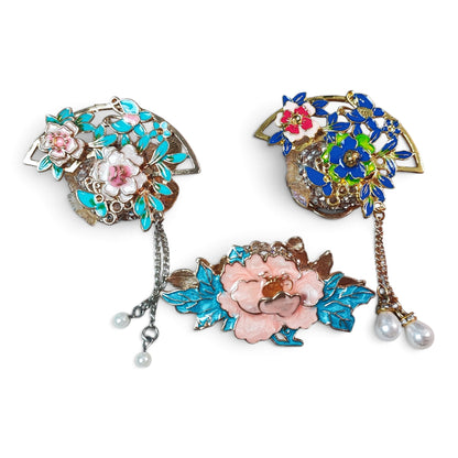 Perle XL spéciale tige – Émaillée avec pendentif – Coloris au choix