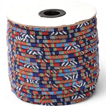 50cm de Cordon Tissu Ethnique – Couleurs au choix – Ø 4 mm