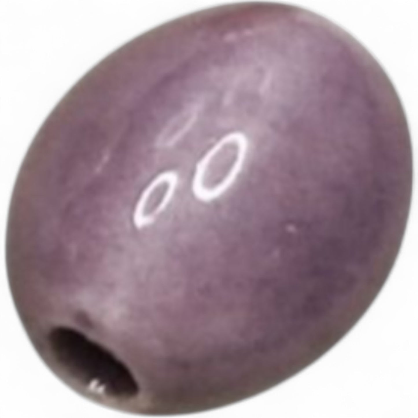 x1 Perle Ovale en Porcelaine Émaillée – 12×9 mm – Fait Main – Couleurs au Choix
