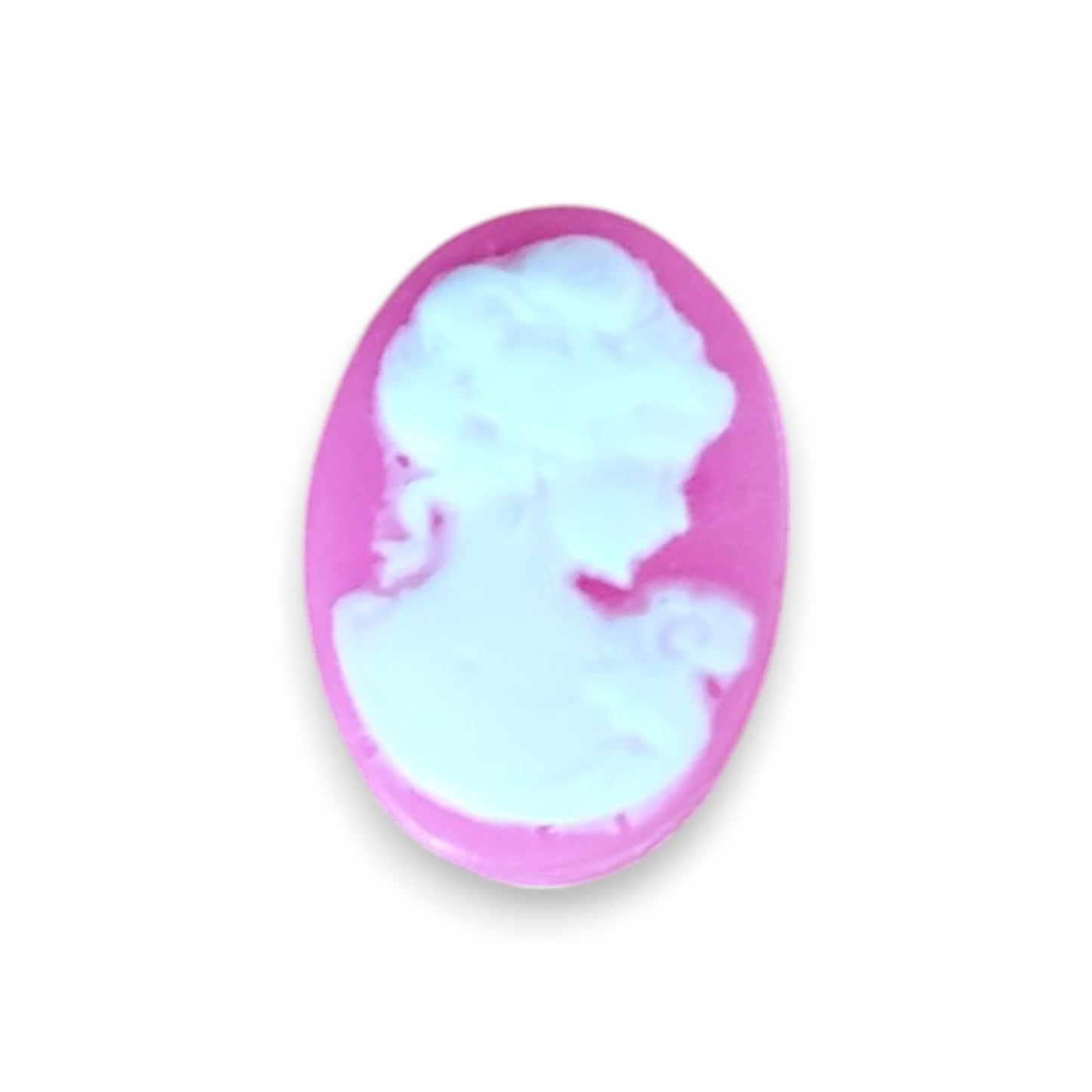 x1 Camée Dôme en Résine – Femme ou Papillon – 18x13mm – Couleurs au choix