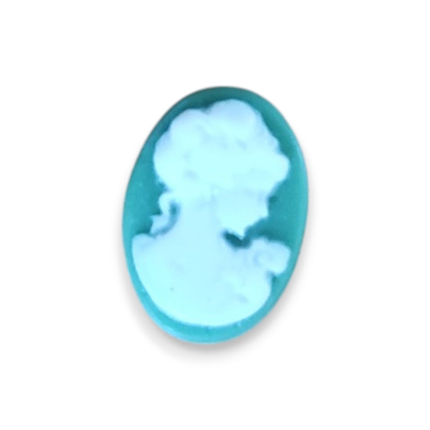 x1 Camée Dôme en Résine – Femme ou Papillon – 18x13mm – Couleurs au choix