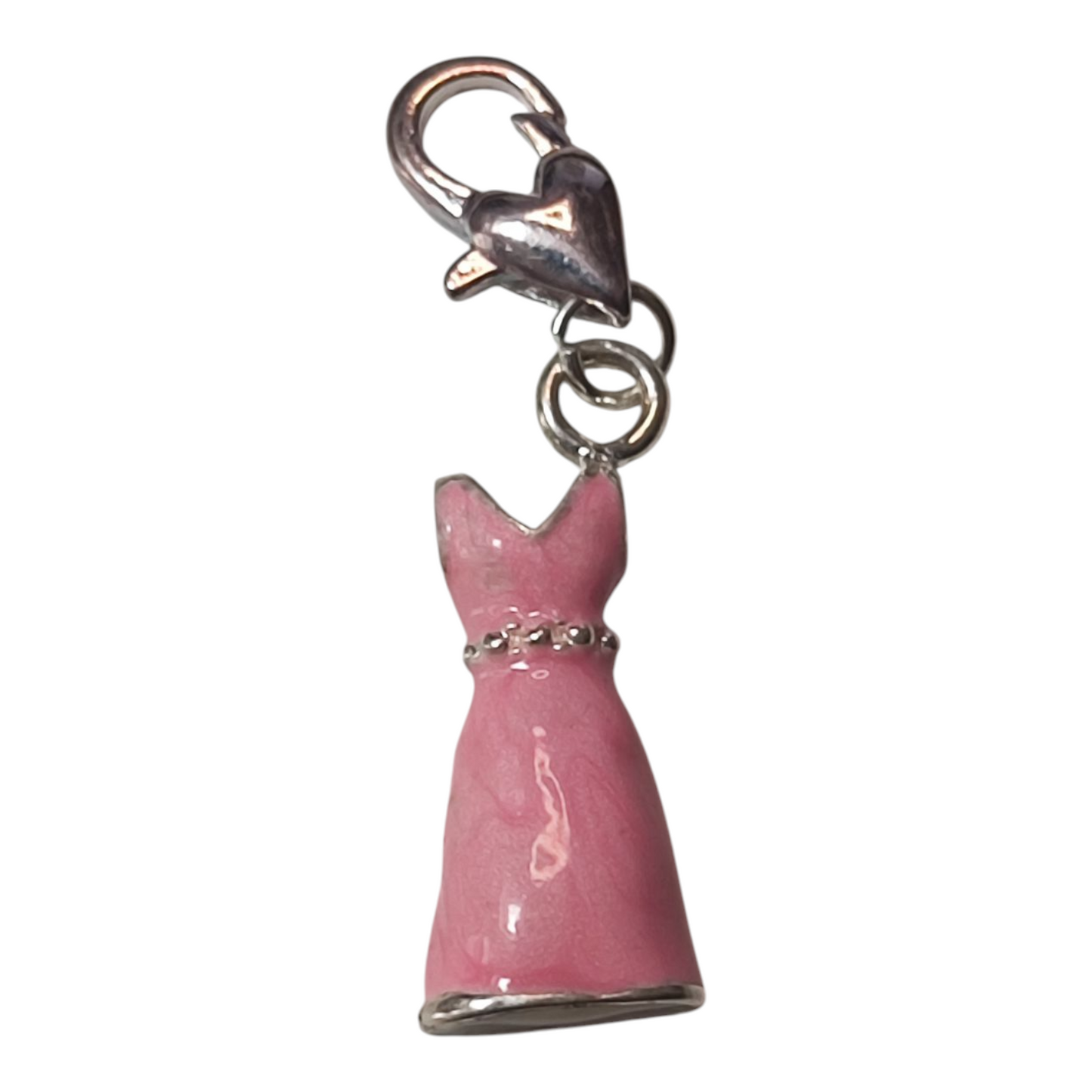 x1 Charm Robe de Cocktail Émaillé – 38 mm | Rouge, Violet, Rose ou Bleu