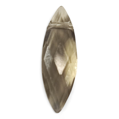 x2 Perles Pendentifs Œil de Cheval Facettées – 22x7 mm