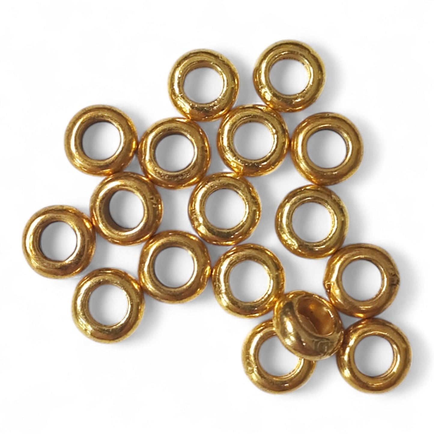 x10 Perles d’Espacement Style Tibétain – 7 mm