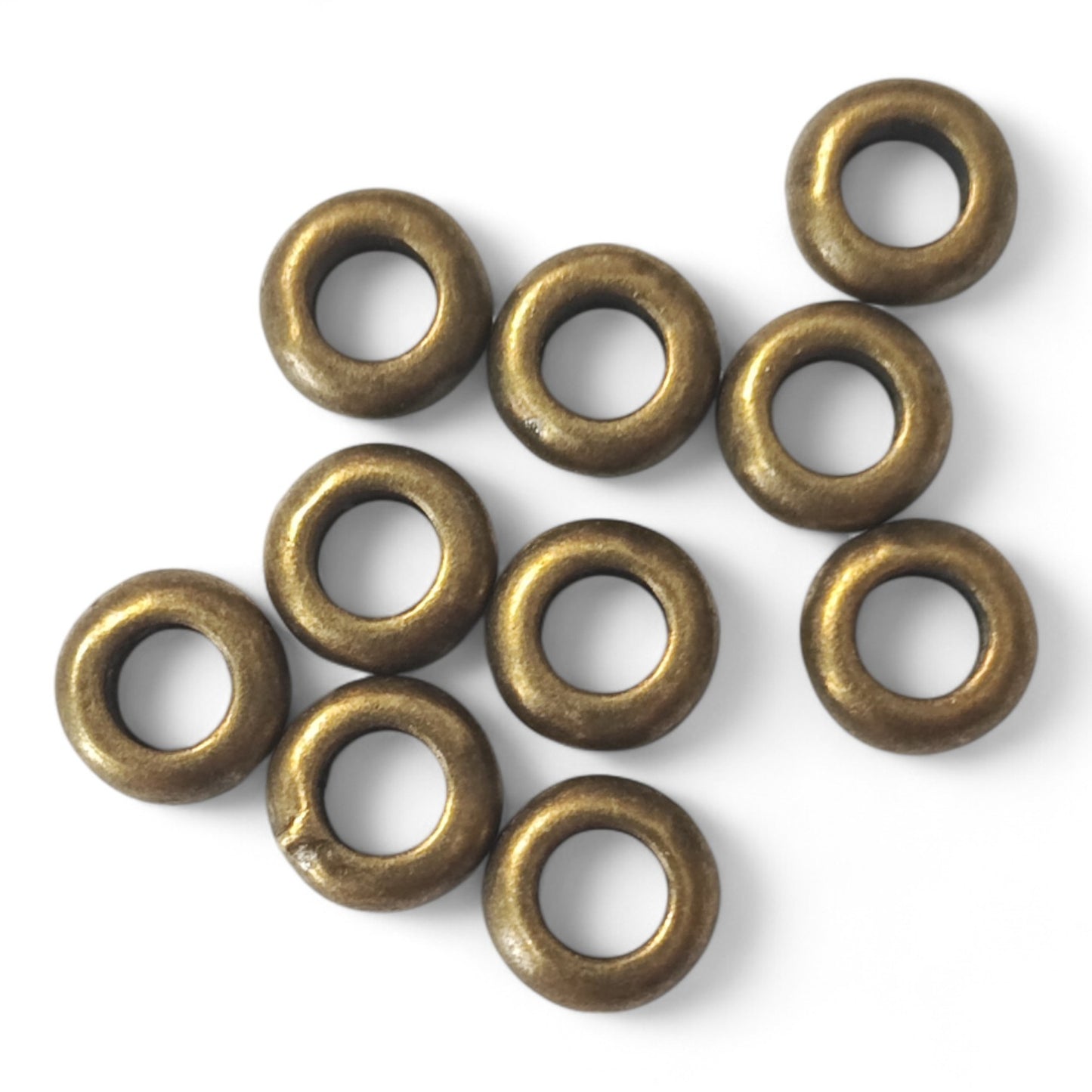 x10 Perles d’Espacement Style Tibétain – 7 mm