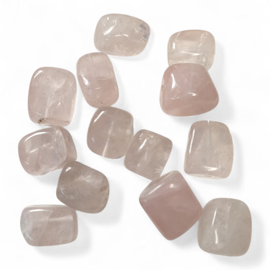 x1 Grosse Perle Cube en Quartz Rose Naturel – Taille Variable