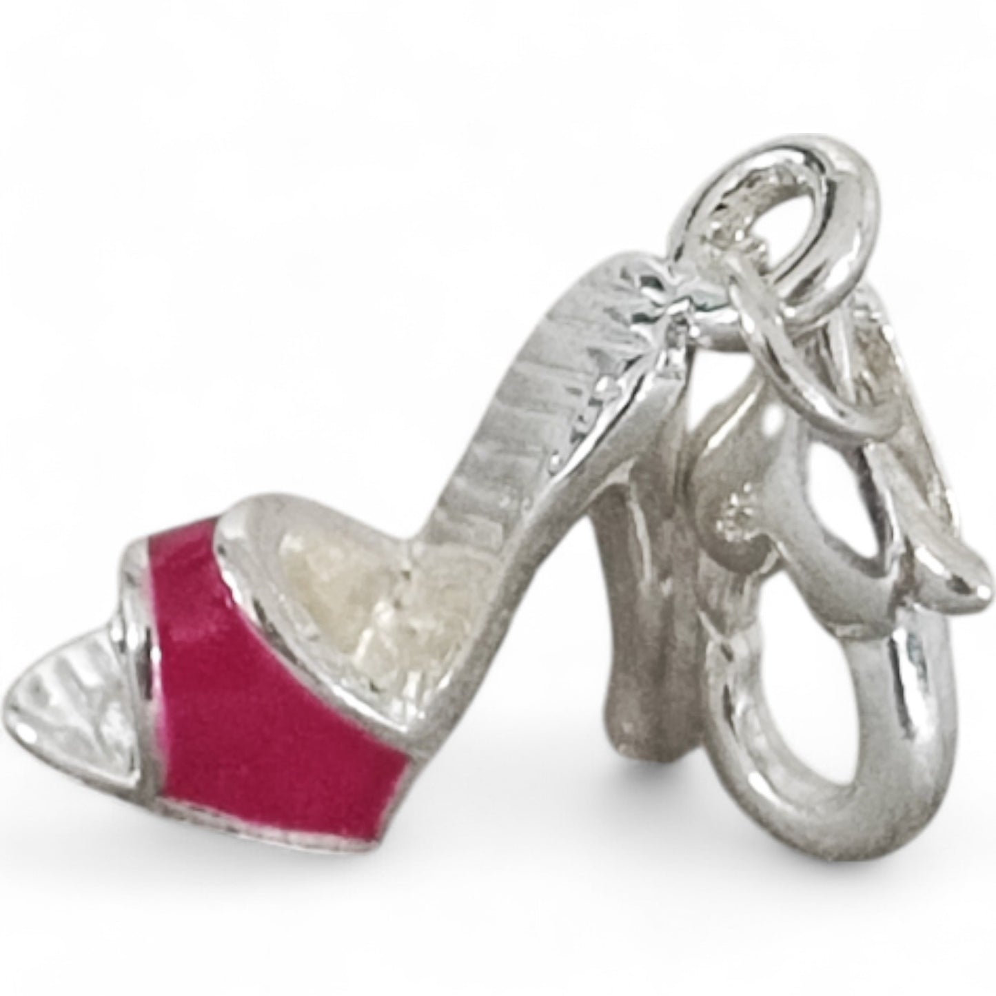 Charm Escarpin Rose – Sur Fermoir, Métal Émaillé