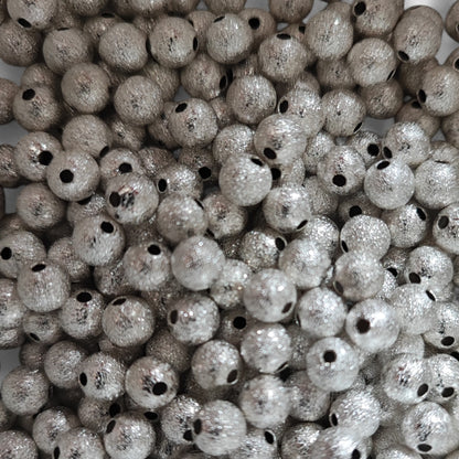 x10 Perles Intercalaires – Métal Martelé – 6 mm