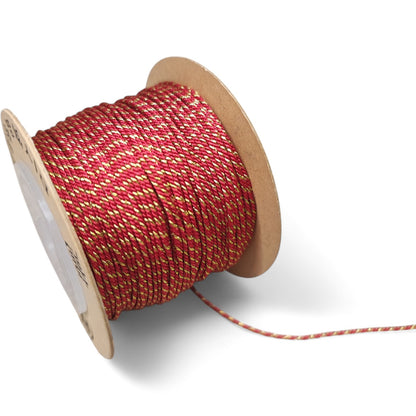 Cordon Torsadé Coton et Doré – 1 mm – 1 mètre