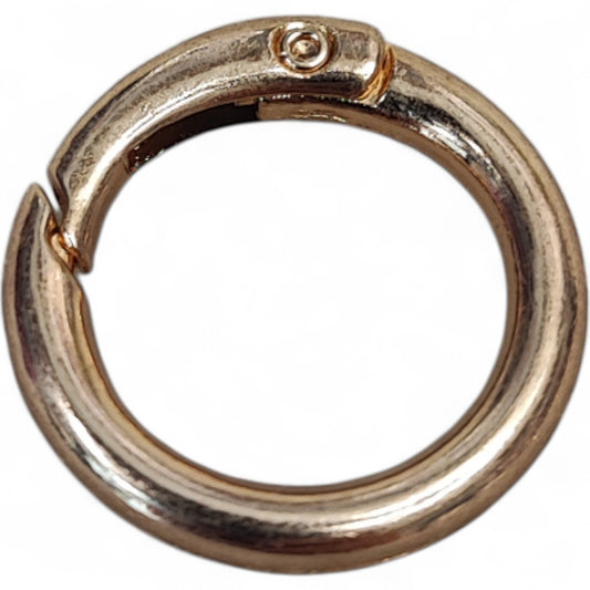 Anneau Fermoir de Porte-Clés à Ressort – Argentés ou Dorés– Ø23 mm