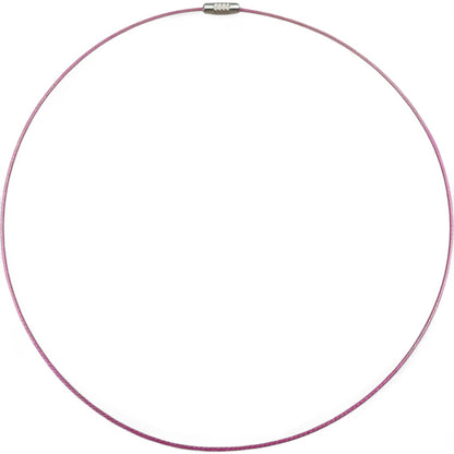 Collier Tour de Cou en Fil d’Acier Gainé – 43 à 45 cm