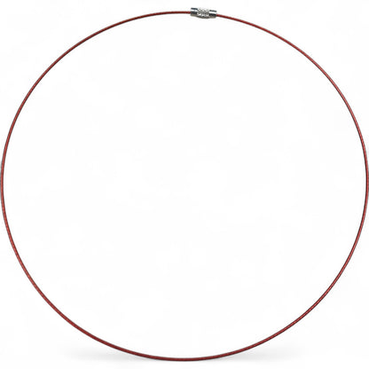 Collier Tour de Cou en Fil d’Acier Gainé – 43 à 45 cm