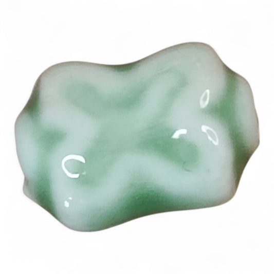 x1 Perle en Porcelaine Artisanale – Forme X – 17 à 18 mm